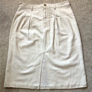Banana Republic Elegant Beige Pencil Skirt